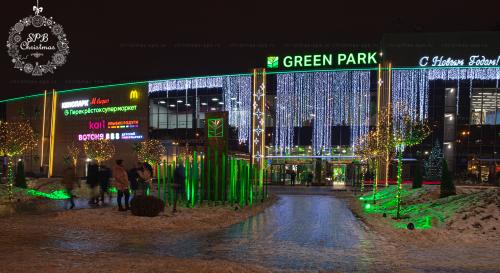 Оформление территорий КДЦ «Green Park» к Новому году