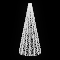 Световая конусная елка «Классик со звездой» (3,7м) белый