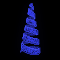 Световая конусная елка «Спираль со звездой» (2,7м) синий