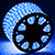 Светодиодный дюралайт трехжильный нарезка (36LED на 1м, 1м, 3W, круглый 13мм, чейзинг) синий