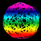 Светодиодная гирлянда «Ротанговые шарики» на батарейках (10LED,d6см,2,5м) RGB