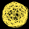 Световой подвес на деревья «Плетеный шар» (d40см, 216LED, 3D, IP65) теплый белый